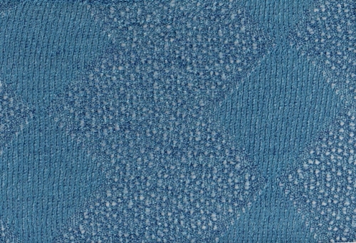 Glänzender Jacquard-Strick ocker oder blau (990205)